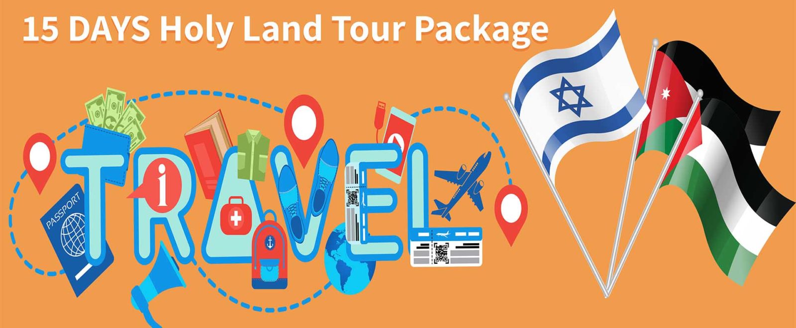 Israel, Palestine and Jordan in 15 Days Holy Land Tour Package