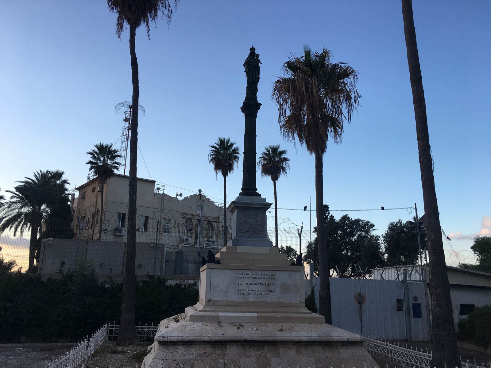 Statue near Stella Maris on Mount Carmel